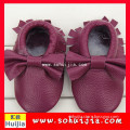 2015 new year simple design cheap leather First Walker baby shoes for kid